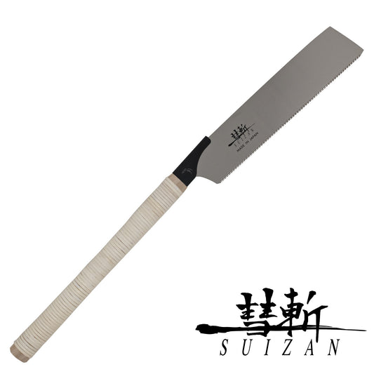 SUIZAN Japanese Saw 10.5 Inch Kataba (Single Edge) Pull Saw for Woodworking
