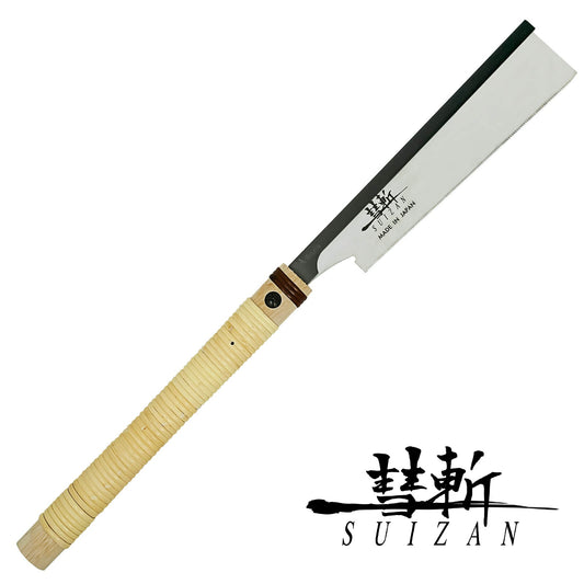 SUIZAN Japanese Hand Saw 8 Inch Ultra Fine Cut Dozuki Dovetail Blade Pull Saw for Woodworking
