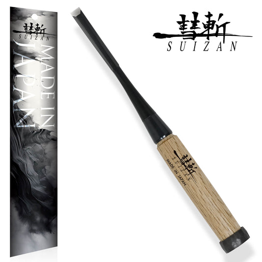 SUIZAN Japanese Wood Chisel 3/8 Inch (9mm) Professional Wood Chisels for Woodworking Oire Nomi
