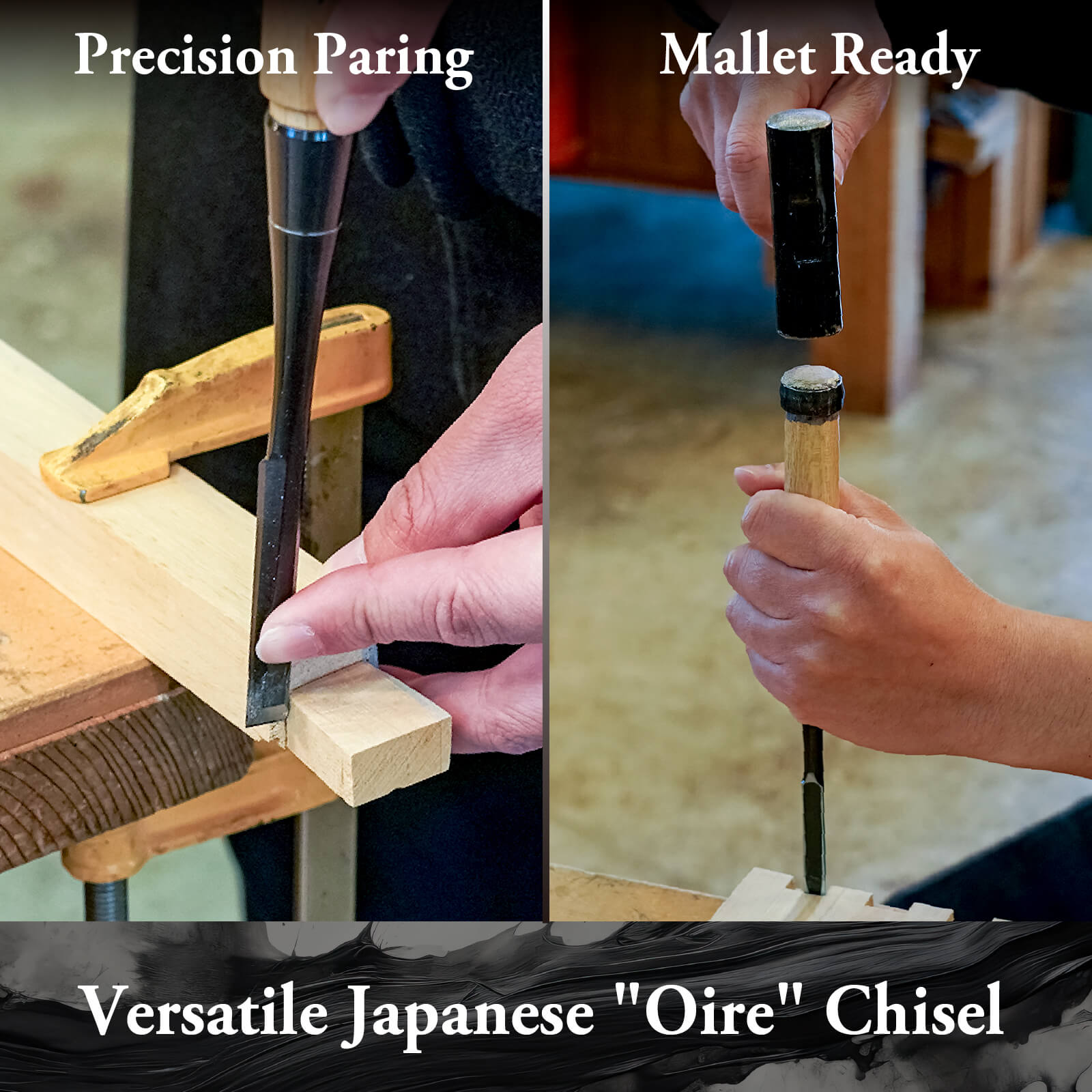 SUIZAN Japanese Wood Chisel 3/8 Inch (9mm) Professional Wood