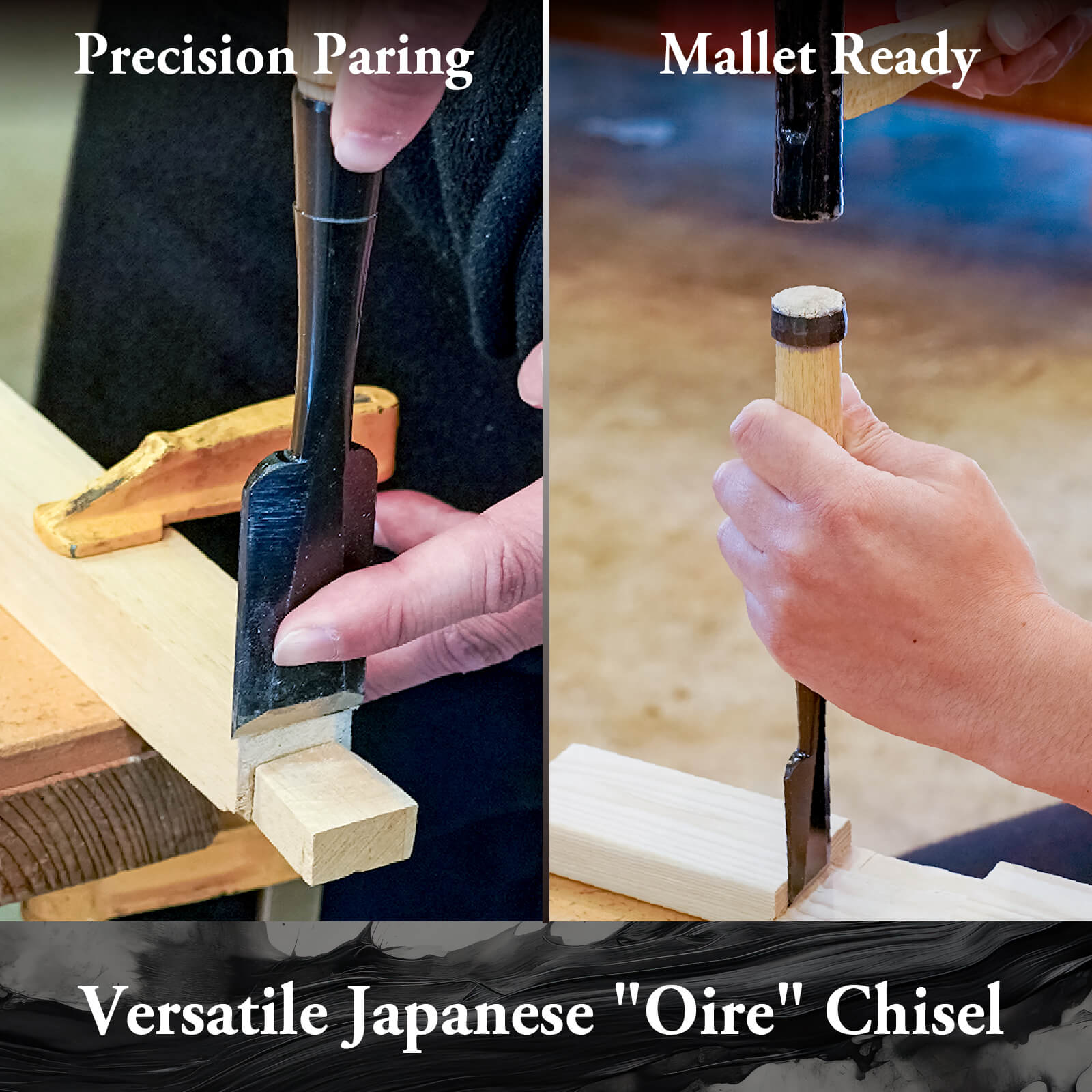 SUIZAN Japanese Wood Chisel 1-3/16 Inch (30mm) Professional Wood