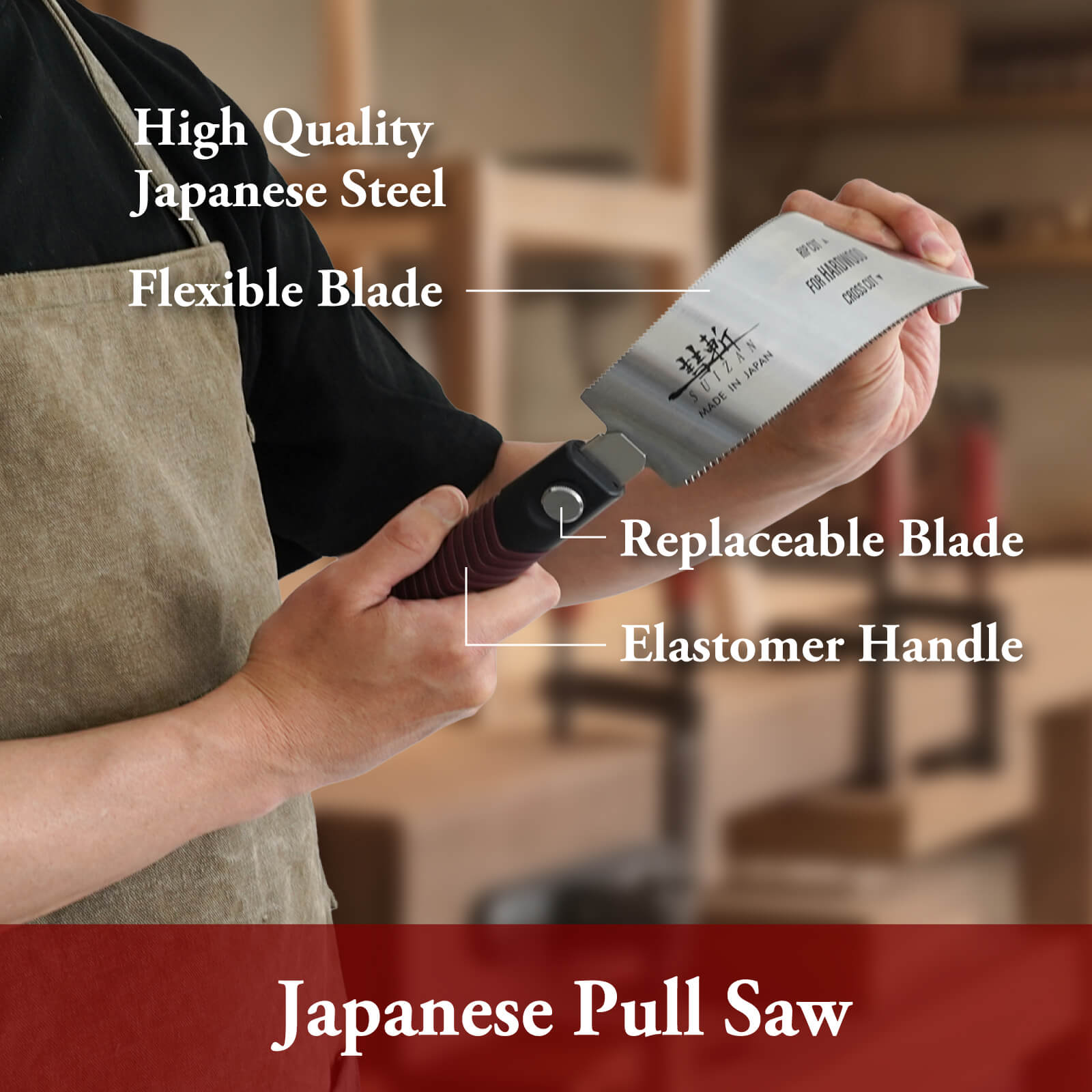 SUIZAN Ryoba Double Edge Saw 8 Inch (210mm) for Hardwood – SUIZAN