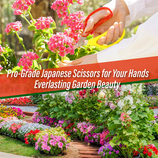 SUIZAN Japanese Trimming Scissors 6 Inch (155mm) Professional Garden Plant Flower Shears for Gardening Tools