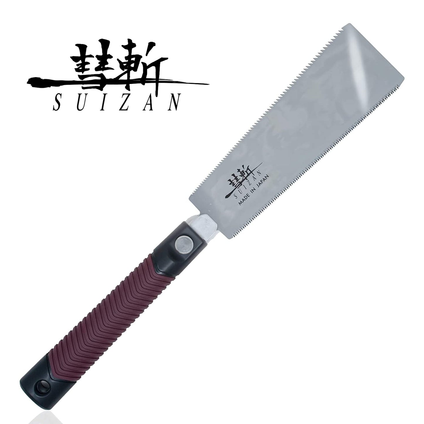 SUIZAN Japanese Ryoba Pull Saw 8 Inch Double Edge Hand Saw for Rough Cutting