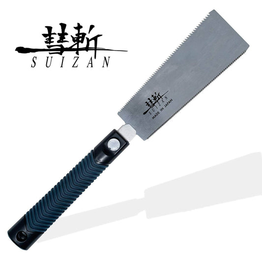 SUIZAN Japanese Ryoba Pull Saw 7 Inch Double Edge Hand Saw for Woodworking