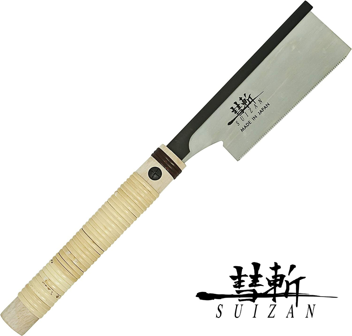 SUIZAN Japanese Hand Saw 6 Inch Dozuki Dovetail Pull Saw for Woodworking
